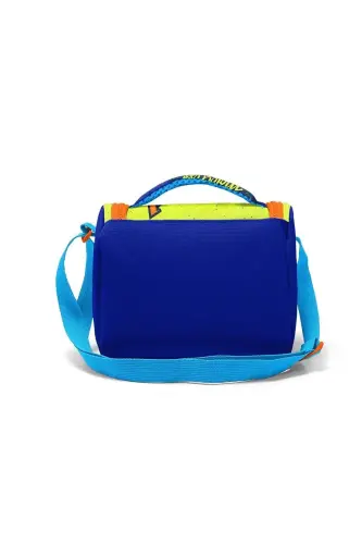 Kids Fluorescent Yellow Saks Motorcycle Patterned 3-Piece School Bag Set-Fluorescent Yellow Saks - 4