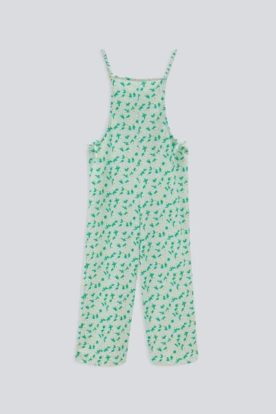 (KİDS GİRL) Floral Strappy Jumpsuit - BABOKAH
