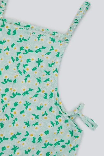 (KİDS GİRL) Floral Strappy Jumpsuit - BABOKAH (1)
