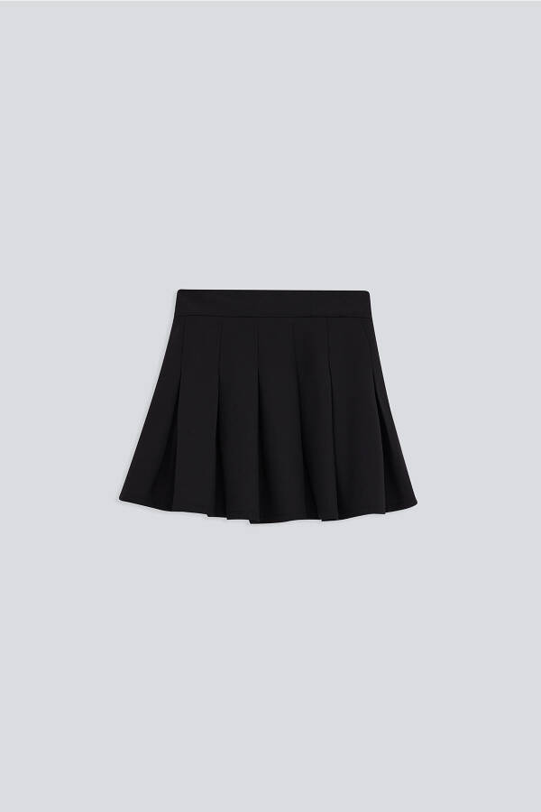 (KİDS GİRL) Pleated Woven Mini Skirt - 4