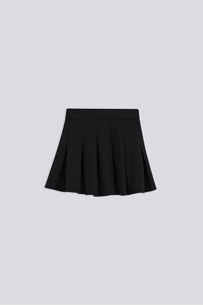 (KİDS GİRL) Pleated Woven Mini Skirt - 1