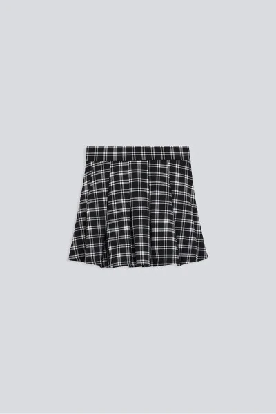 (KİDS GİRL) Pleated Woven Mini Skirt - BABOKAH
