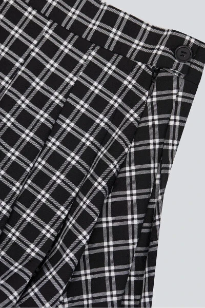 (KİDS GİRL) Pleated Woven Mini Skirt - BABOKAH (1)