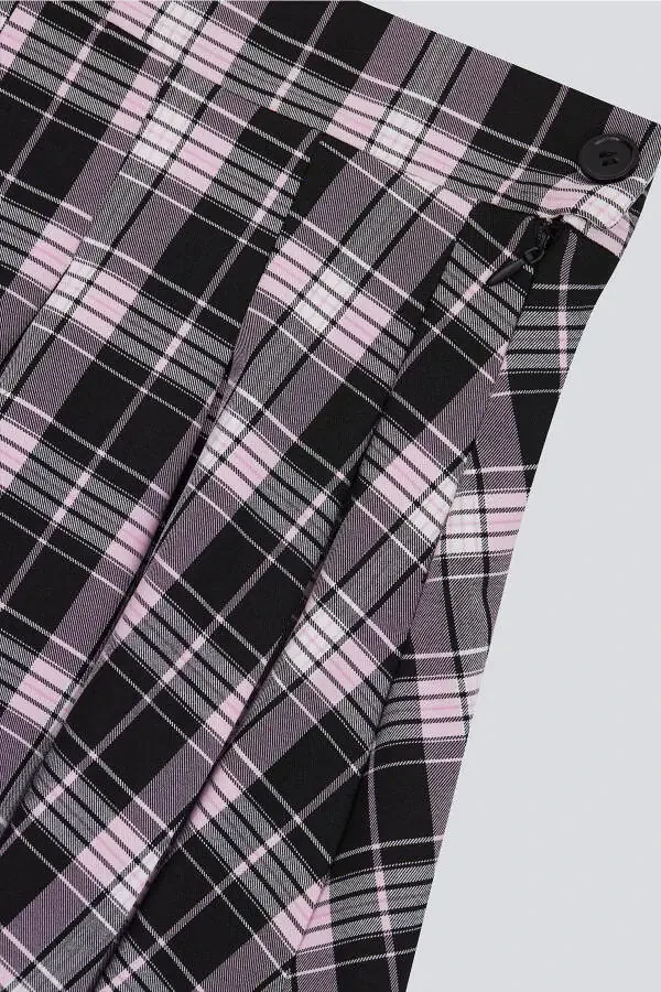 (KİDS GİRL) Плиссированная мини-юбка из ткани - 5