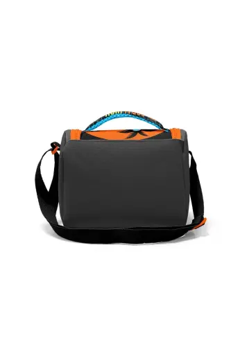 Kids Gray Orange Gamer Patterned 3-Piece School Bag Set SET0123746-Gray Orange - 6