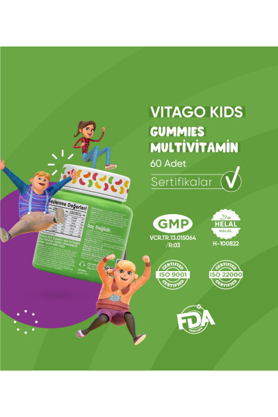 Kids Gummies Multivitamin Multimineral 60 Count Chewable Gummy - 9