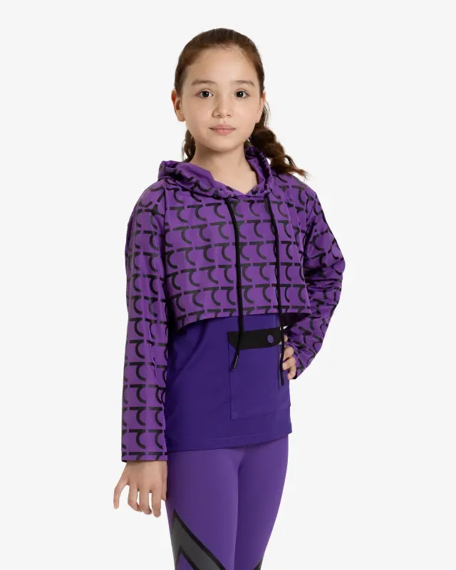 Kids’ Hoodie - BLACK PRINT - 1