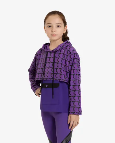 Kids’ Hoodie - BLACK PRINT - 7SABER (1)