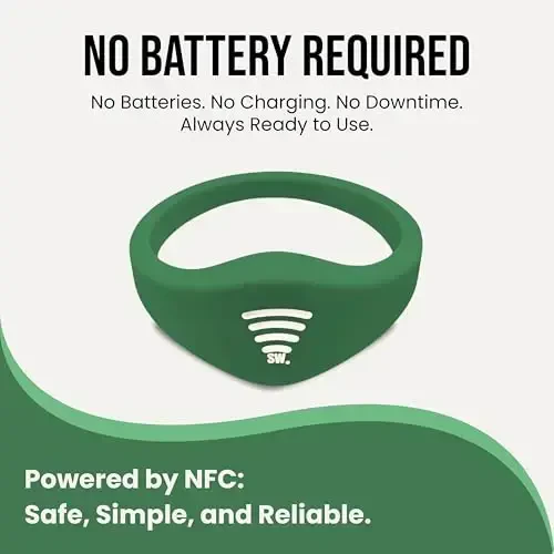 Kids ID Bracelet – Fitted NFC Safety Wristband, Slip-On Child ID Band for Emergency Contact Info, Waterproof Silicone, Not GPS, Wear on Wrist or Ankle, Ideal for Theme Parks, Travel & Beaches - 5