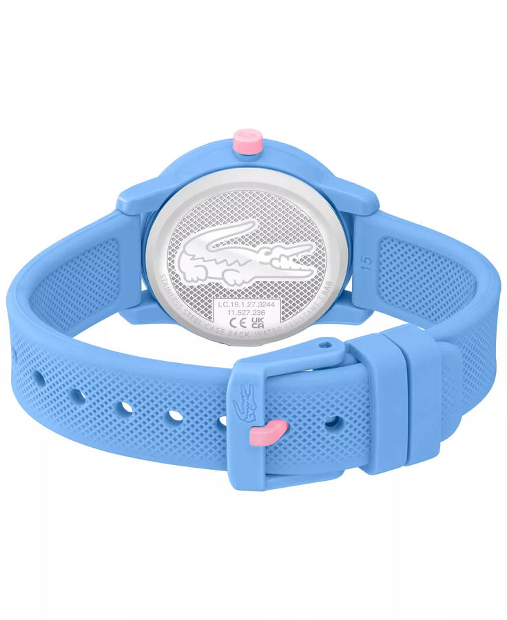 Kids L.12.12 Light Blue Silicone Strap Watch 32mm Blue - 3