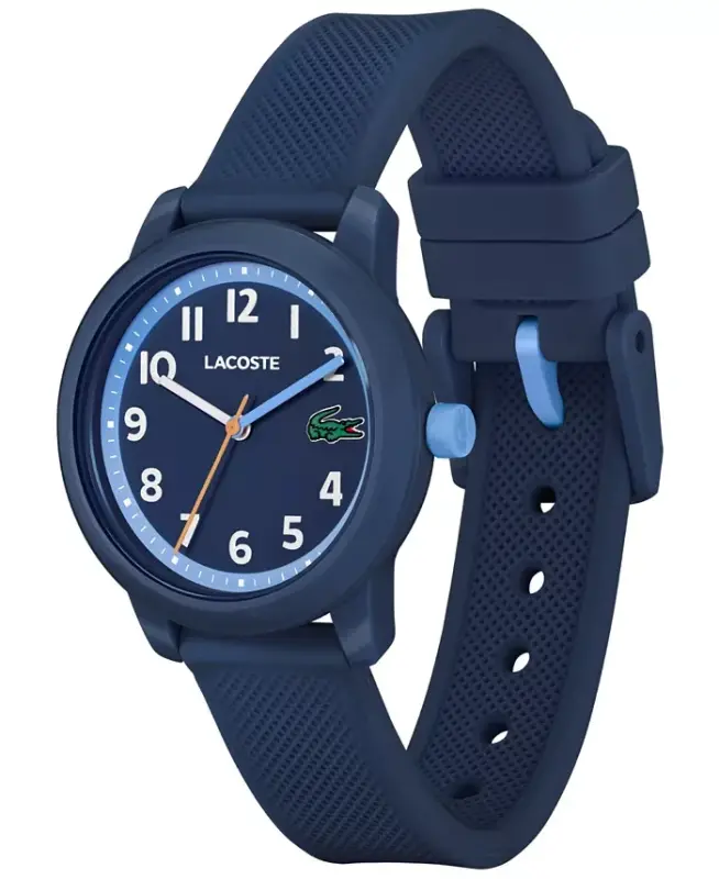 Kids L.12.12 Light Navy Silicone Strap Watch 32mm-Navy - 2