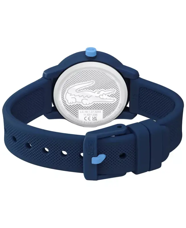 Kids L.12.12 Light Navy Silicone Strap Watch 32mm-Navy - 3