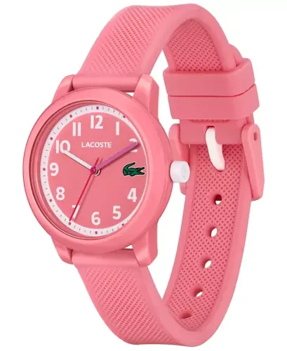 Kids L.12.12 Pink Silicone Strap Watch 32mm-Pink - LACOSTE (1)