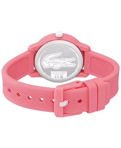 Kids L.12.12 Pink Silicone Strap Watch 32mm-Pink - 3