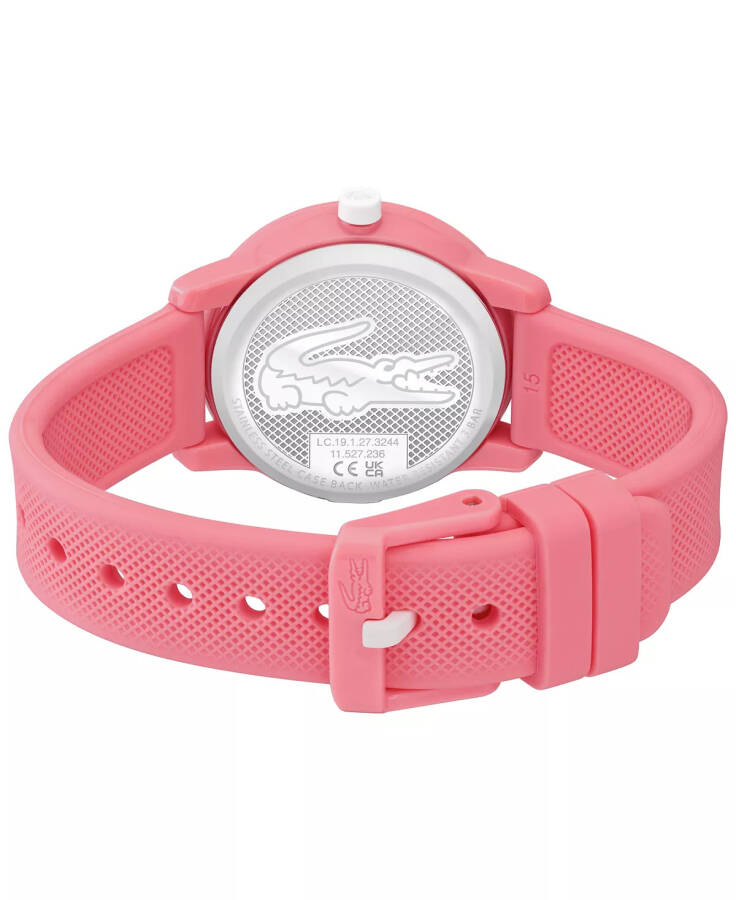 Kids L.12.12 Pink Silicone Strap Watch 32mm Pink - 3