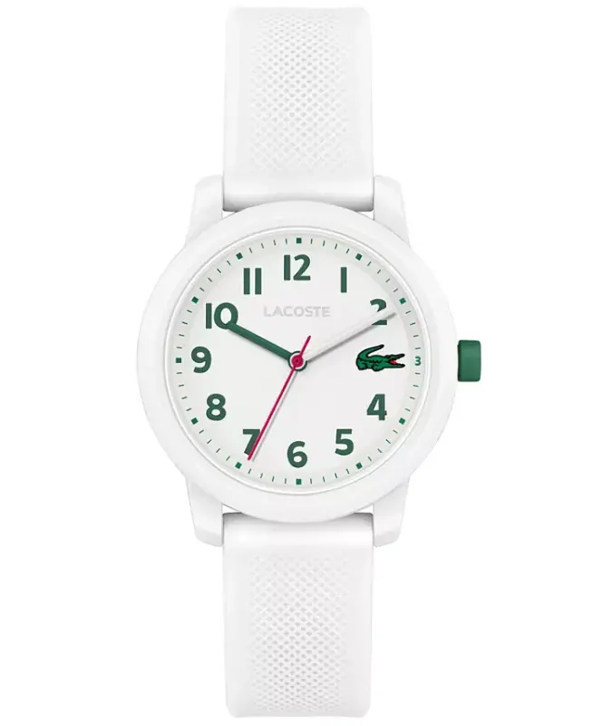 Kids L.12.12 White Silicone Strap Watch 32mm-White - 1