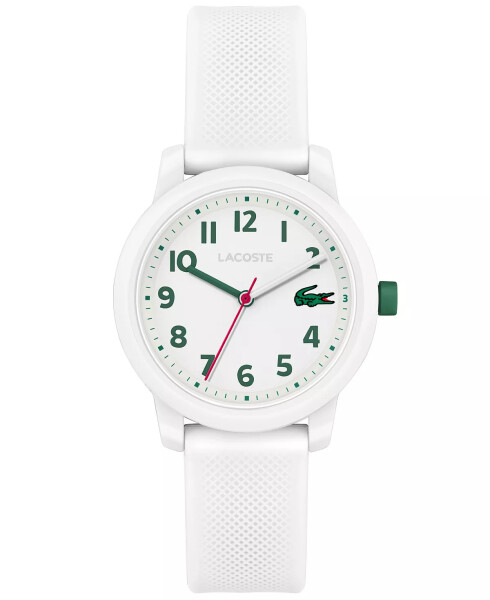 Kids L.12.12 White Silicone Strap Watch 32mm White - 1