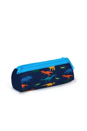 Kids Lacivert Mavi Dinazor Desenli 3’lü Okul Çanta Seti SET0123115-Lacivert ve Mavi - 6