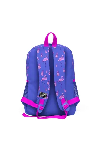 Kids Lavanta Pushti Flamingo Naqshli 3’li Maktab Sumkasi To’plami SET0123112-Pushti Lavanta Flamingo - 2