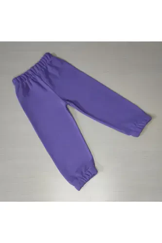 Kids Lila Combed Knit Thessaloniki Seasonal Single Sweatpants-LILA - 1