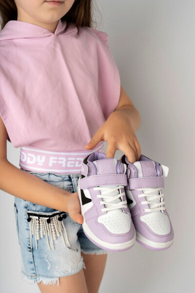 Kids Lilac Ankle Sneaker - 10