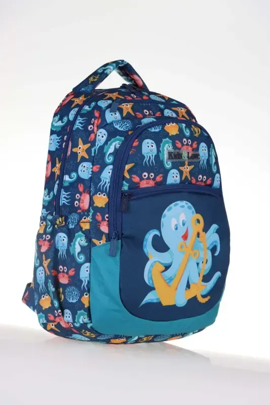 Kids Love Design Octopus Okul Çantası 39X29X16 L5085-Octopus - 2
