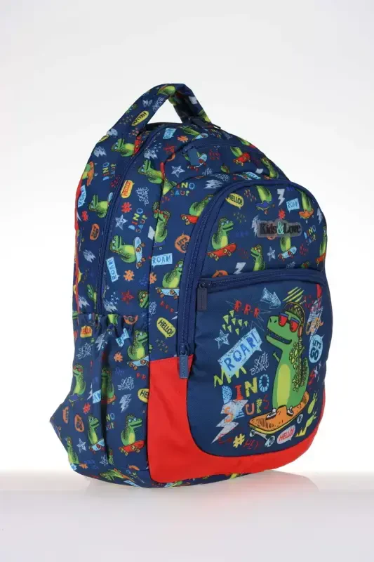 Kids & Love Design Crocodile School Bag 39x29x16 (l5084)-Crocodile - 2