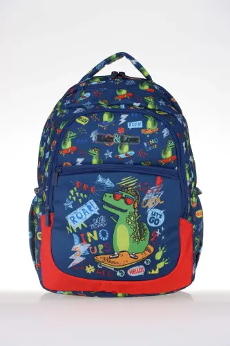 Kids & Love Design Crocodile School Bag 39x29x16 (l5084) - Crocodile - 1