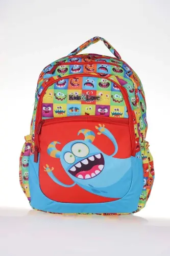 Kids & Love Design Cute Monster School Bag 39x29x16 (l5083)-Monster 