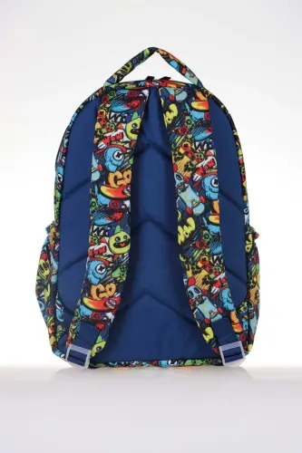 Kids & Love Design Skateboard Maktab sumkasi 39x29x16-Skateboard - 3