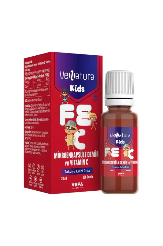 Kids Microencapsulated Iron and Vitamin C 20 ml - VENATURA