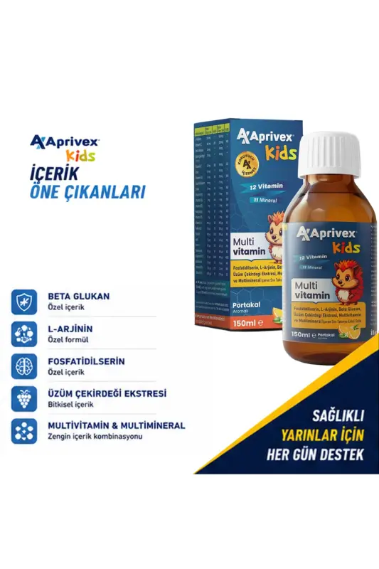 Kids Multivitamin Natural Orange Flavored Syrup 150 ml - 7