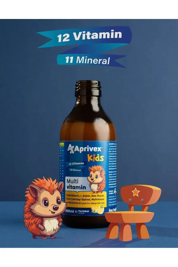 Kids Multivitamin Natural Orange Flavored Syrup 150 ml - 3