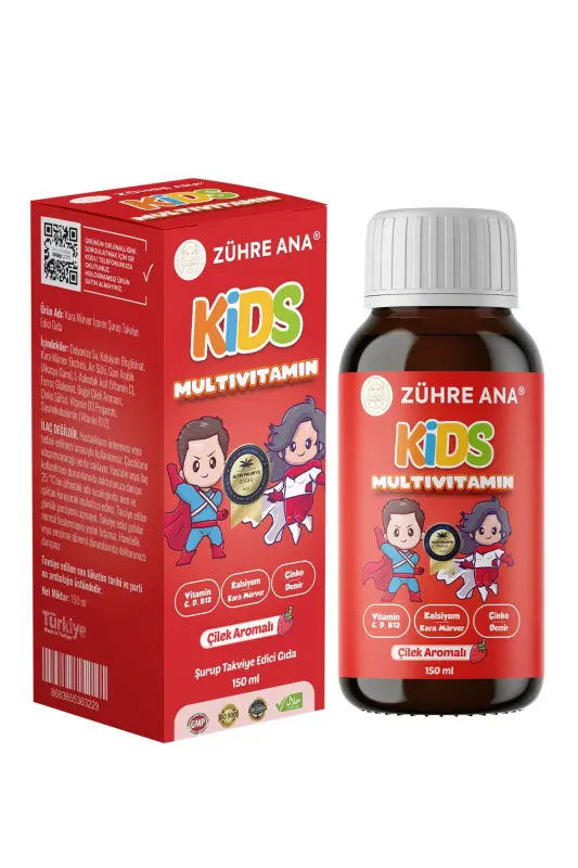 Kids Multivitamin Syrup Strawberry 150 Ml - 1