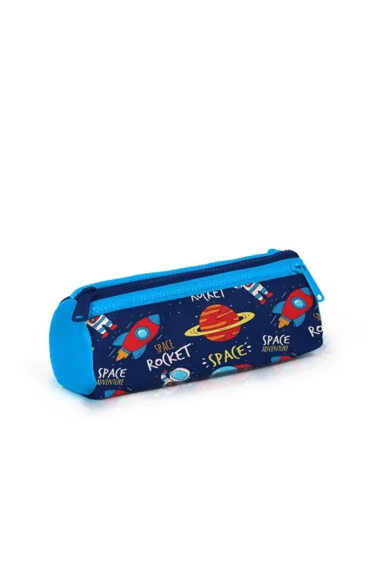 Kids Navy Blue Space Patterned 3-Piece School Bag Set SET0123470-Navy Blue Space - 7