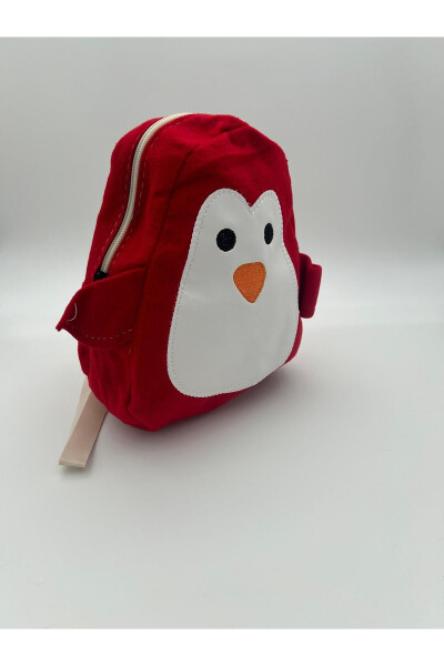 Kids Penguin Patterned Home School Kindergarten Backpack - 3