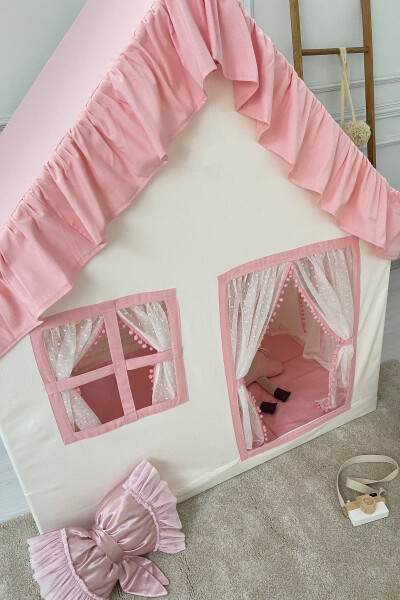 Kids Play House Dust Pink Play Tent Game A - 2