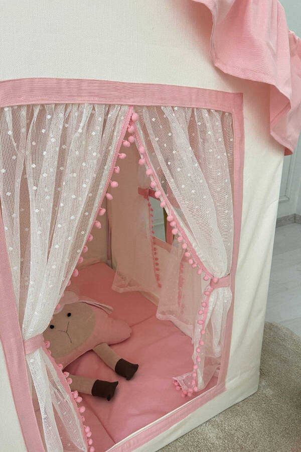 Kids Play House Dust Pink Play Tent Game A - 3