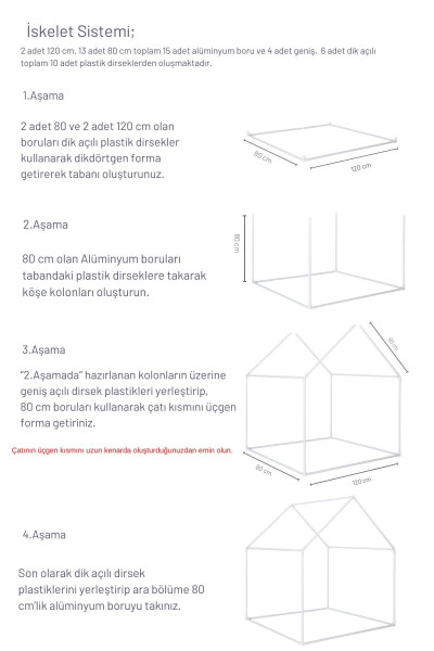 Kids Play House Dust Pink Play Tent Game A - 5