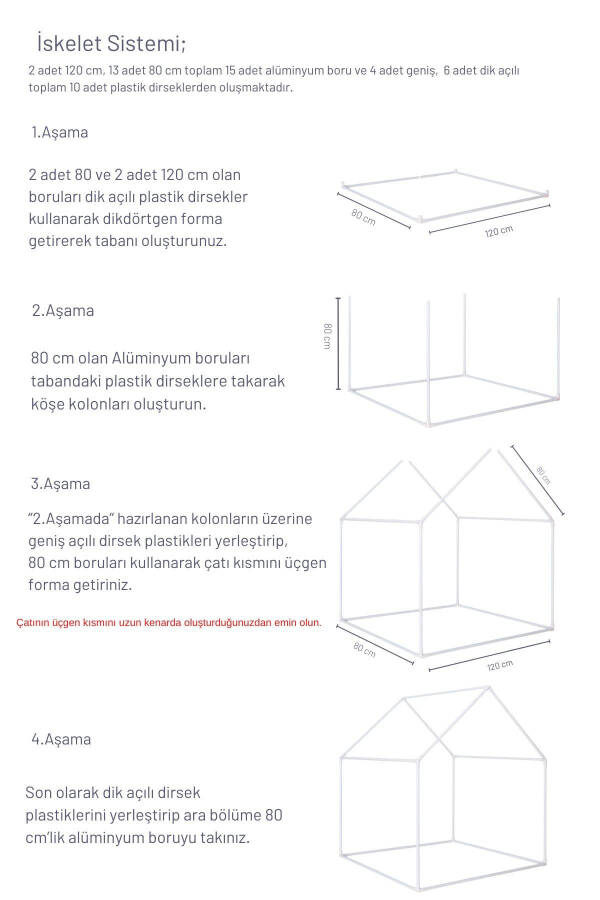 Kids Play House Dust Pink Play Tent Game A - 5