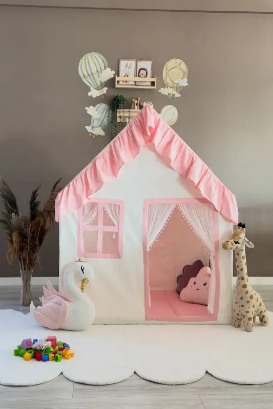 Kids Play House Dust Pink Play Tent Game A - 2