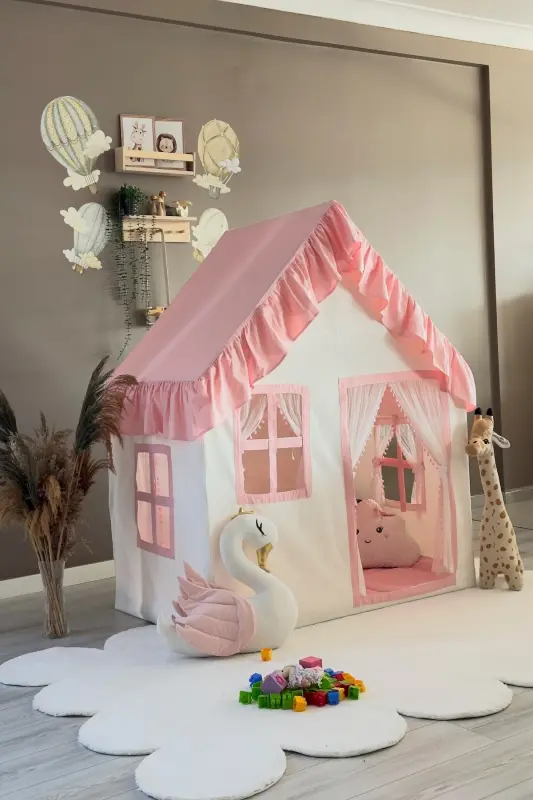 Kids Play House Dust Pink Play Tent Game A - 7