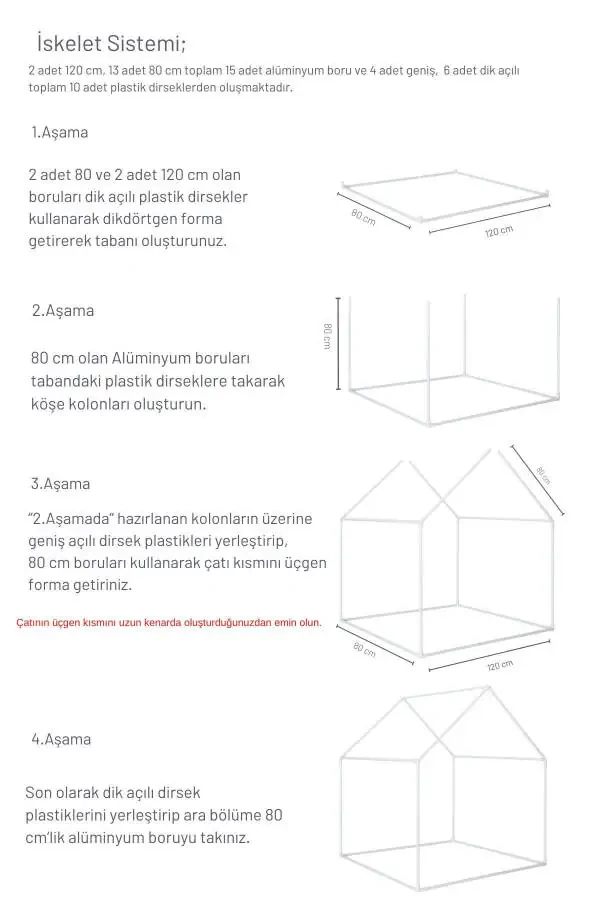 Kids Play House Dust Pink Play Tent Game A - 5