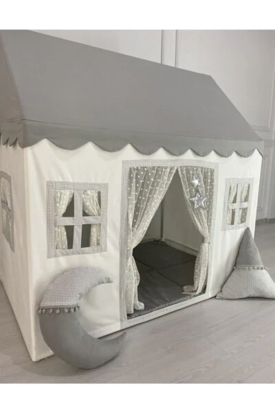 Kids Play House Grey Color Play Tent Playground - Modazone