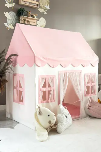 Kids Play House Pink Play Tent Play Area - MINIDEN (1)