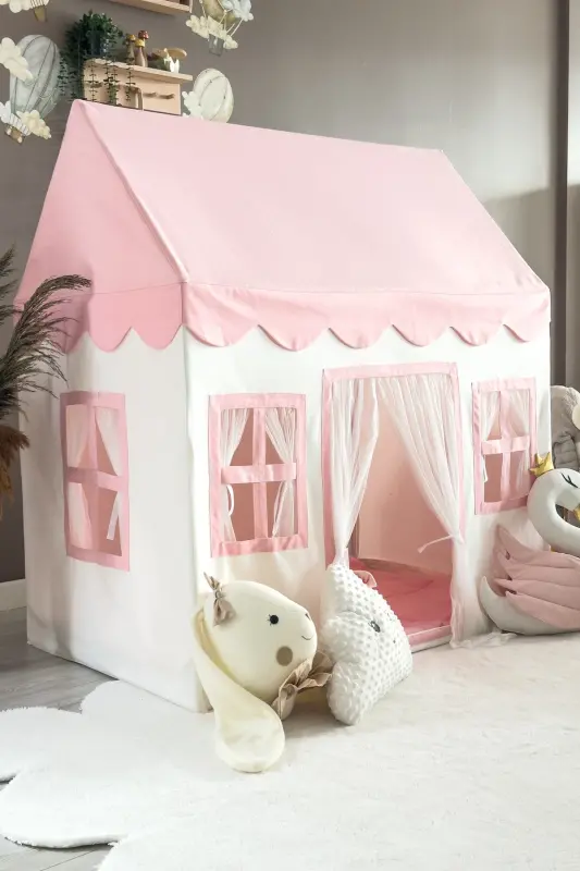 Kids Play House Pink Play Tent Play Area - 5