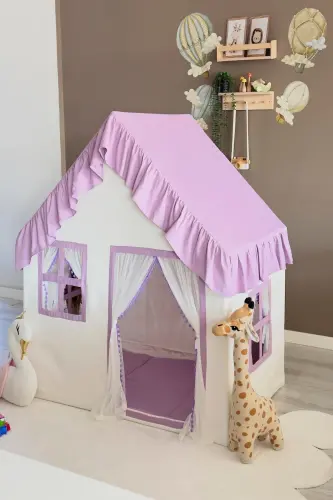 Kids Play House Purple - Lilac Color Play Tent Playground-Lilac - MINIDEN (1)
