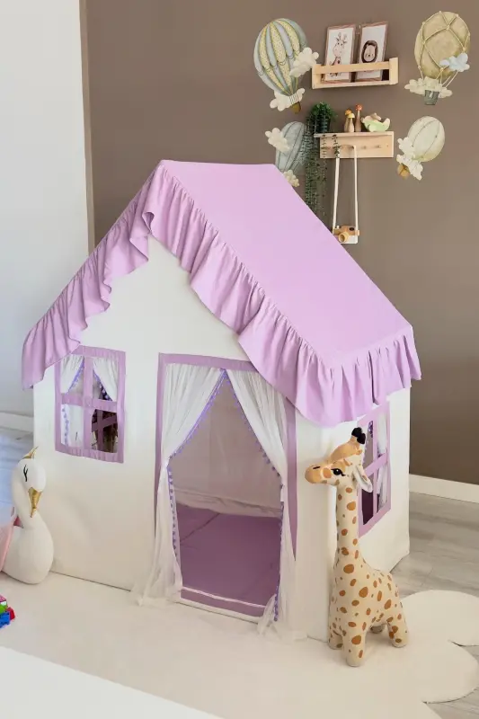 Kids Play House Purple - Lilac Color Play Tent Playground-Lilac - 2