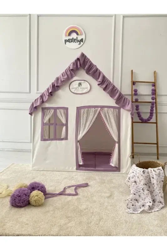 Kids Play House Purple - Lilac Color Play Tent Playground-Lilac - 1
