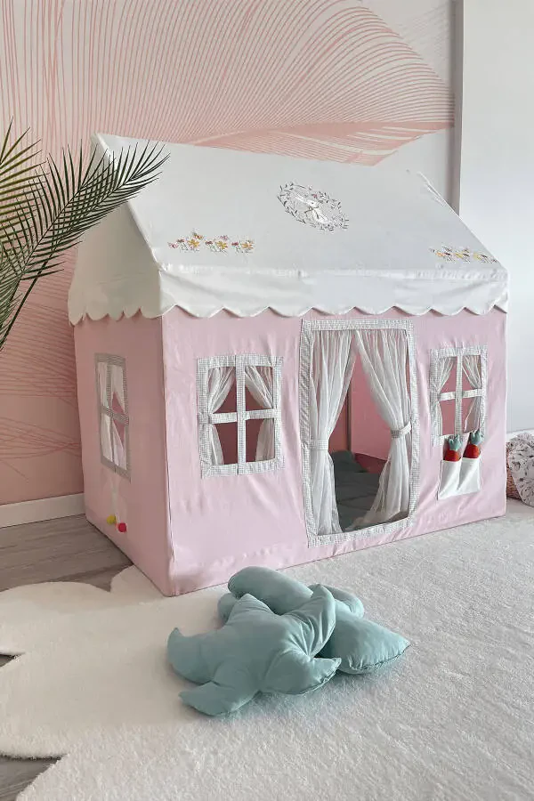 Kids Play House Rabbit Patterned Play Tent Playground - 1